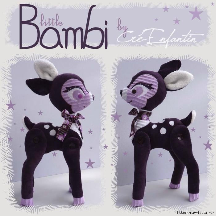 muñeco Bambi en tela