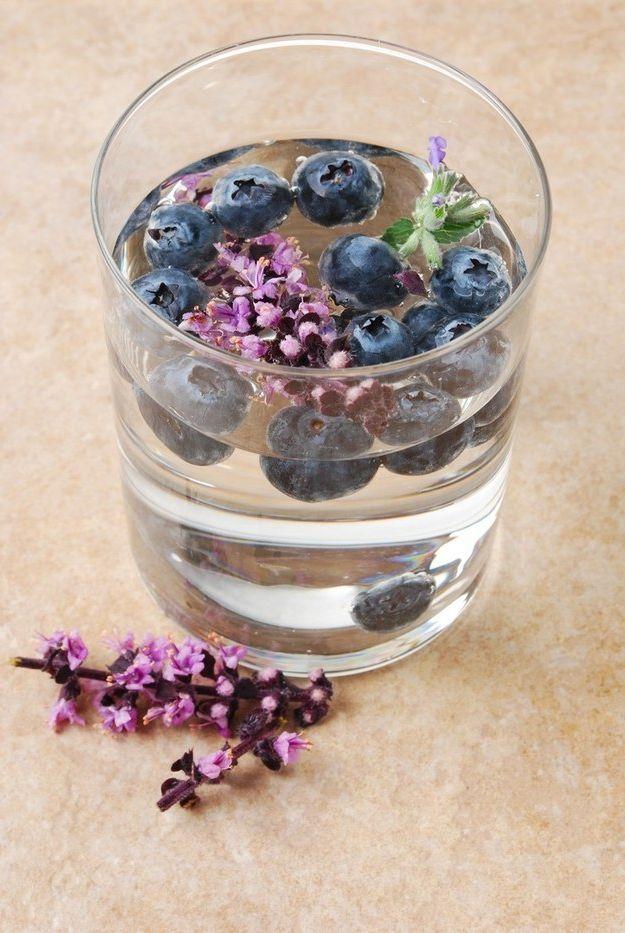 Refresco de arándanos y lavanda