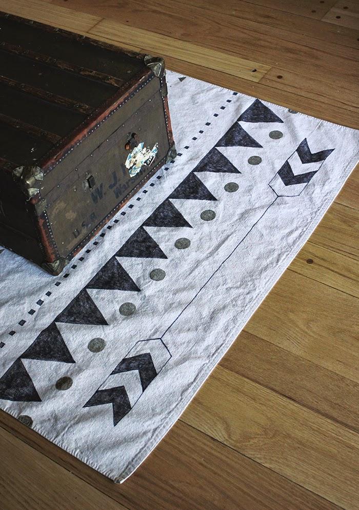 técnicas de estampado, alfombra