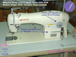 Máquina de Coser Industrial Singer Recta Modelo 191D