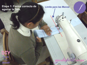 EJERCICIOS PARA EL DOMINIO DE LA MÁQUINA DE COSER