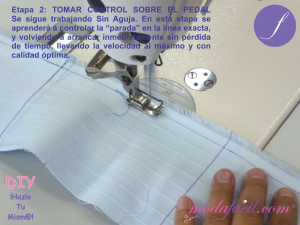 EJERCICIOS PARA EL DOMINIO DE LA MÁQUINA DE COSER