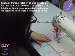 EJERCICIOS PARA EL DOMINIO DE LA MÁQUINA DE COSER