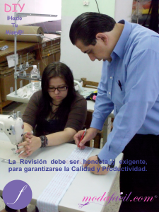 EJERCICIOS PARA EL DOMINIO DE LA MÁQUINA DE COSER