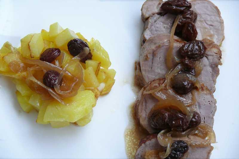 solomillo con patatas
