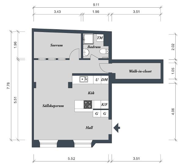 Ideas para iluminar espacios sin ventanas; Un apartamento con muchas ideas a tener en cuenta.