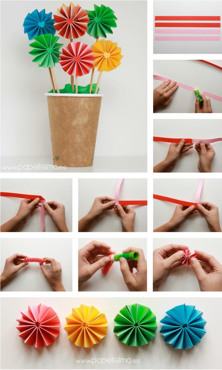 Flores-acordeon-de-papel-con-maceta-en-vaso-de-carton-pasos
