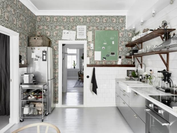 Cocina domestica inoxidable