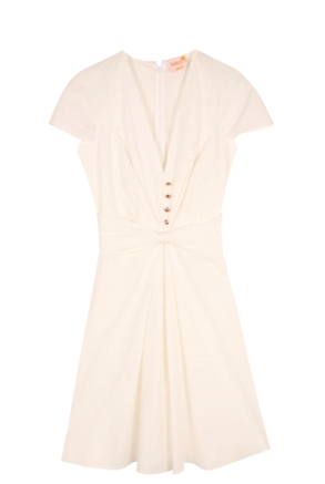 vestido con pliegues