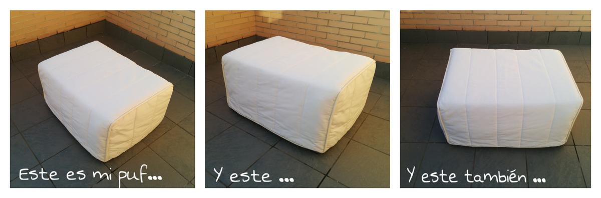 puf transformable en cama