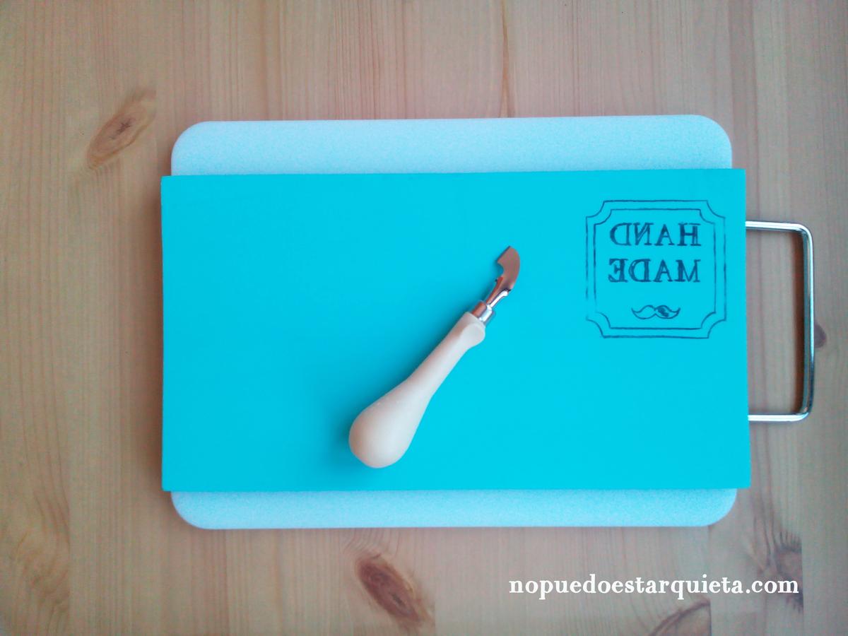 Carvado de sellos. Sello handmade