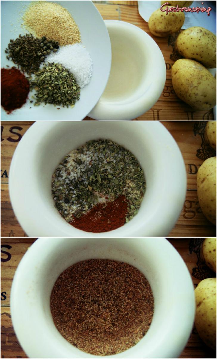 Pollo de campo con patatas al limón y espárragos trigueros