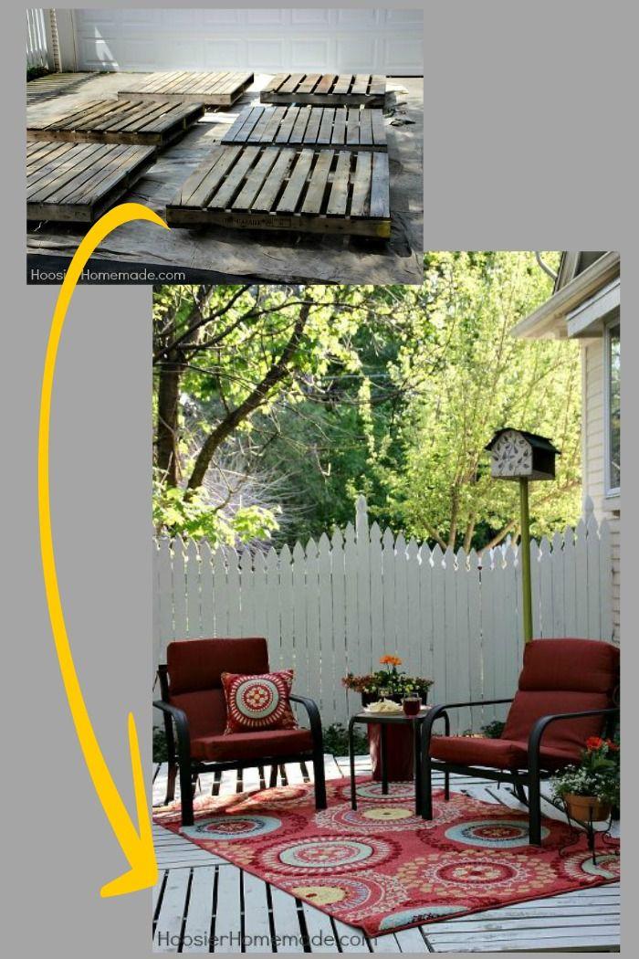exteriores con palets - tarima de exterior con palets