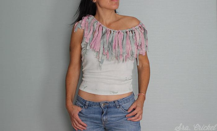 camiseta con chalk paint