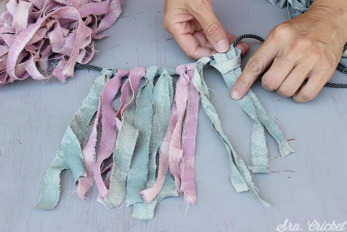 diy flecos de tela Sra. Cricket