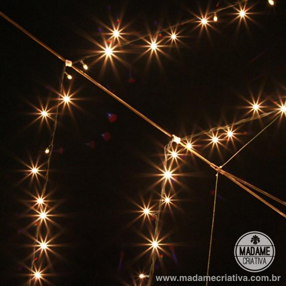 diy sombrilla de luces