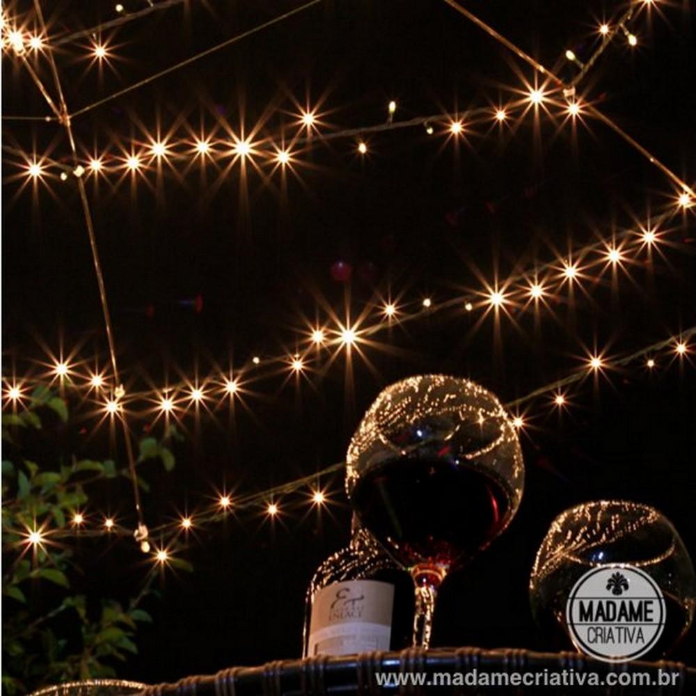 diy sombrilla de luces