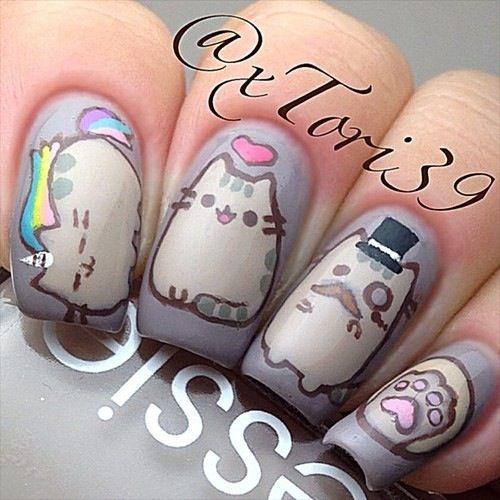 animal print uñas largas