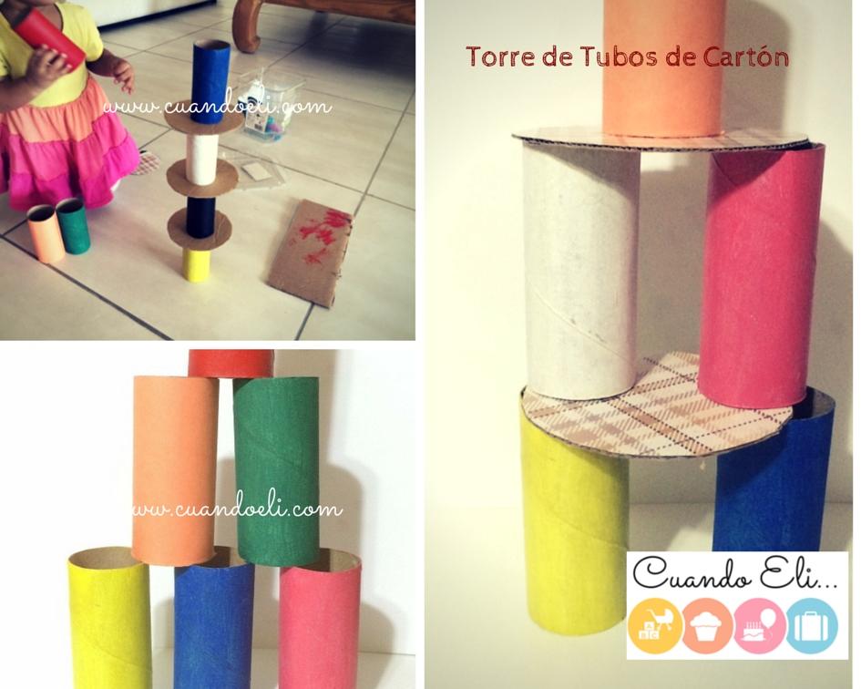 torre de tubos de carton