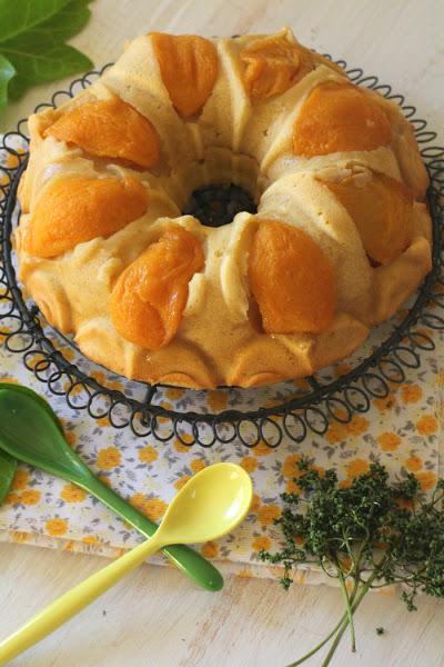 bundt-melocoton, bundt-cake, bizcocho-melocoton, melocoton