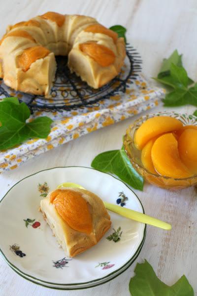 bundt-melocoton, bundt-cake, bizcocho-melocoton, melocoton