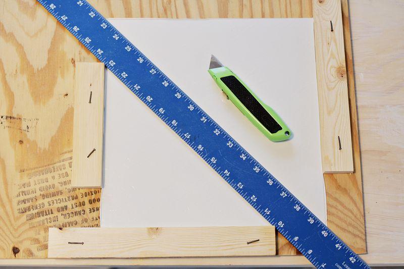 DIY para suelo en blanco y negro