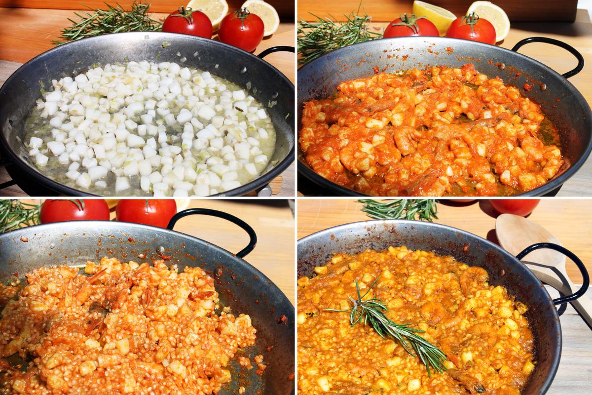 COOKING EXPERIENCES PAELLA CHOCO GAMBAS SEPIA RECETA_ PASO A PASO