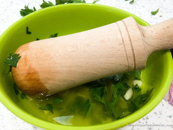 calamar con salsa verde