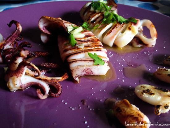 calamar con salsa verde