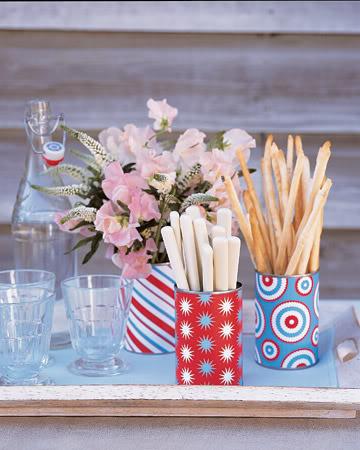 Contenedores de aperitivos y meriendas de latas: