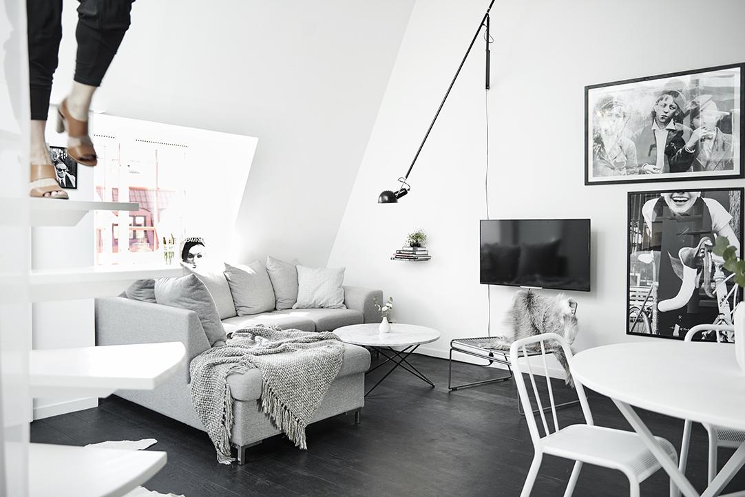 Blanco y negro: Ideas para decorar un apartamento con un estilo contemporáneo.