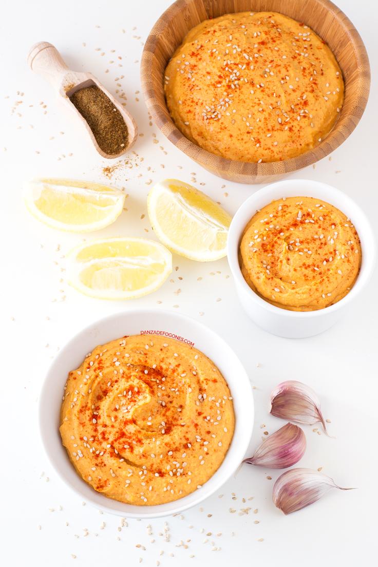 Hummus de Pimiento Rojo Asado