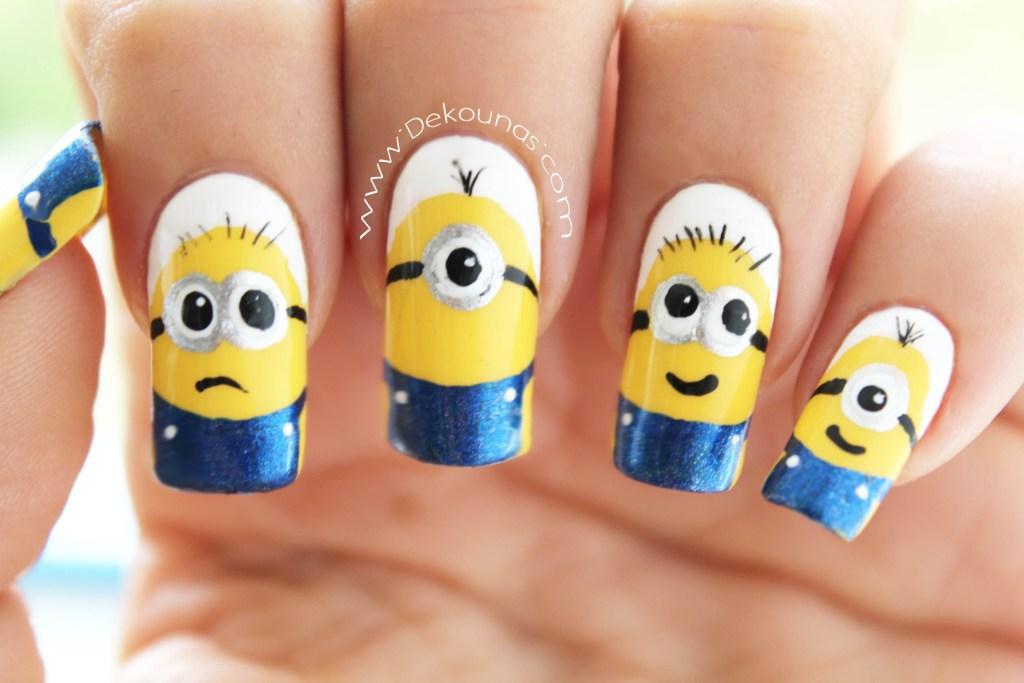 Decoración de uñas minions3-3