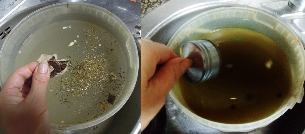 Regar las plantas con agua reciclada