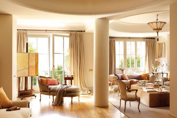 Salon elegante y amplio