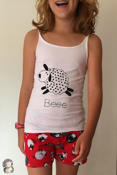 Pijama corto de verano, patrón gratis