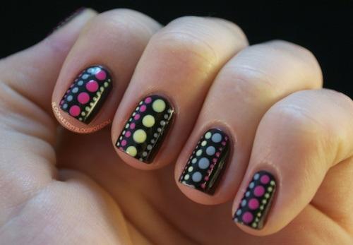 uñas pintadas con stickers
