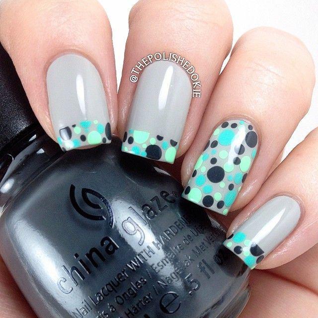 uñas grises largas