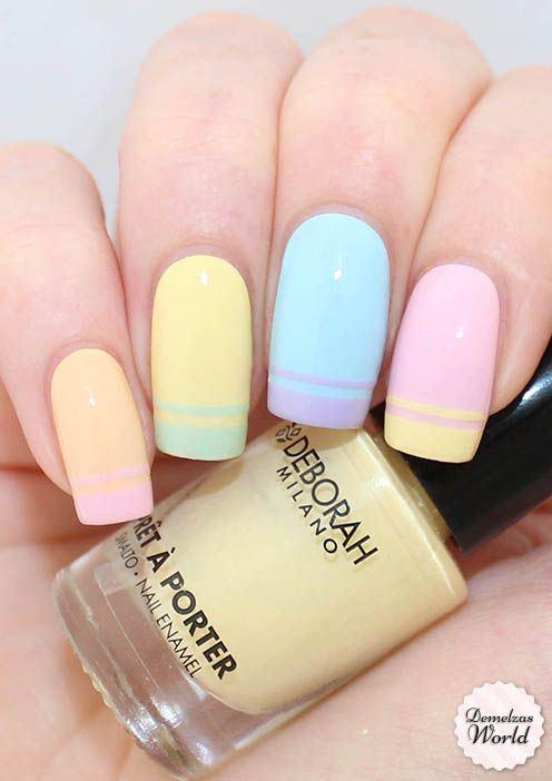 uñas largas pintadas