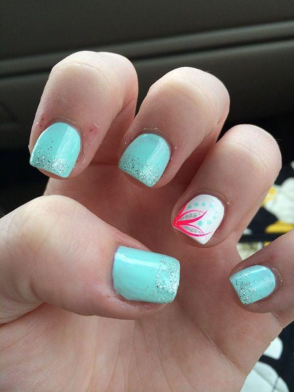 uñas cortas acrilicas