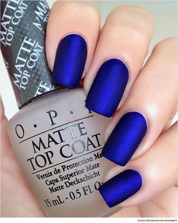 uñas azules acrilicas
