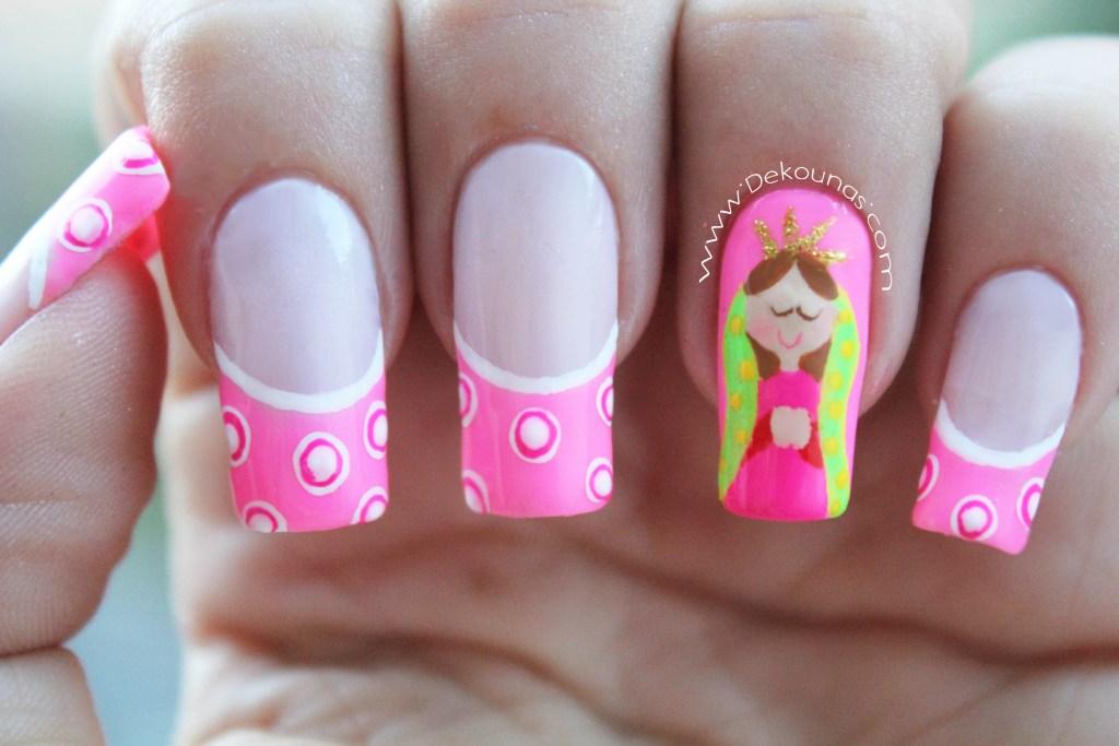 Decoración de uñas virgen de guadalupe-1