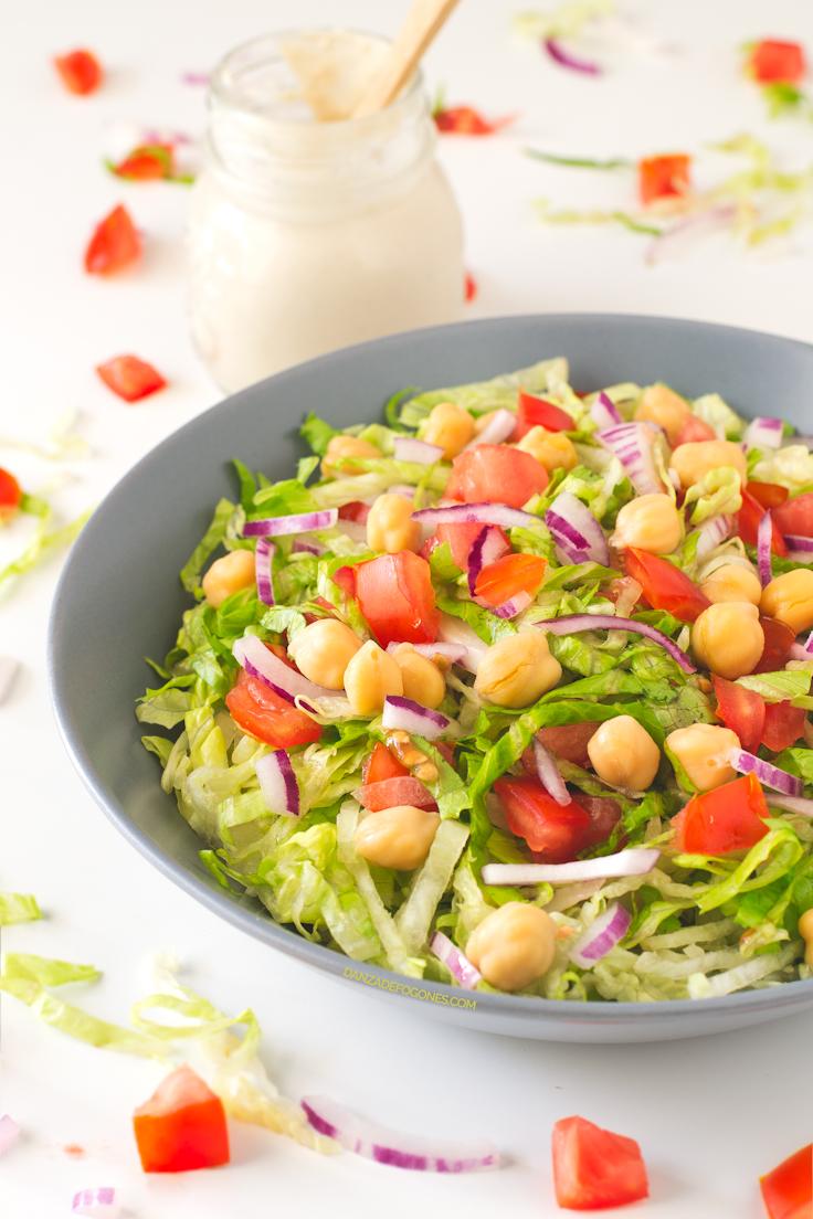 Ensalada con Aliño de Tahini