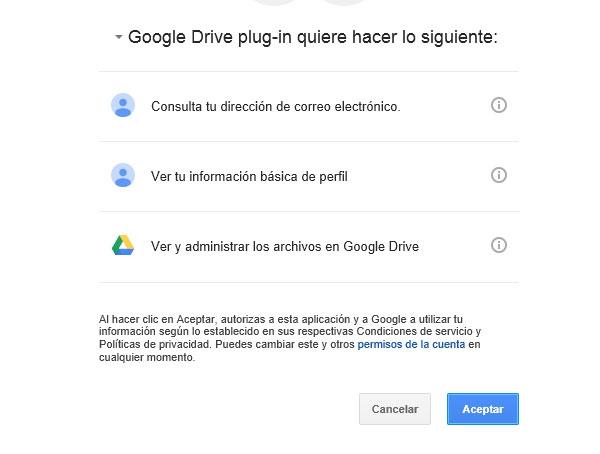 drive google permisos