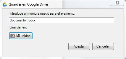 google drive office nombre guardar
