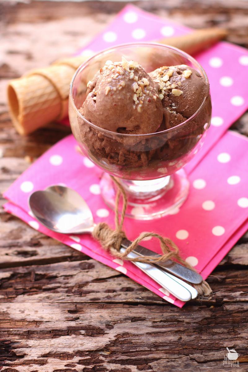helado de chocolate cremoso