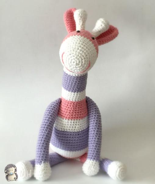 Jirafa amigurumi rayas
