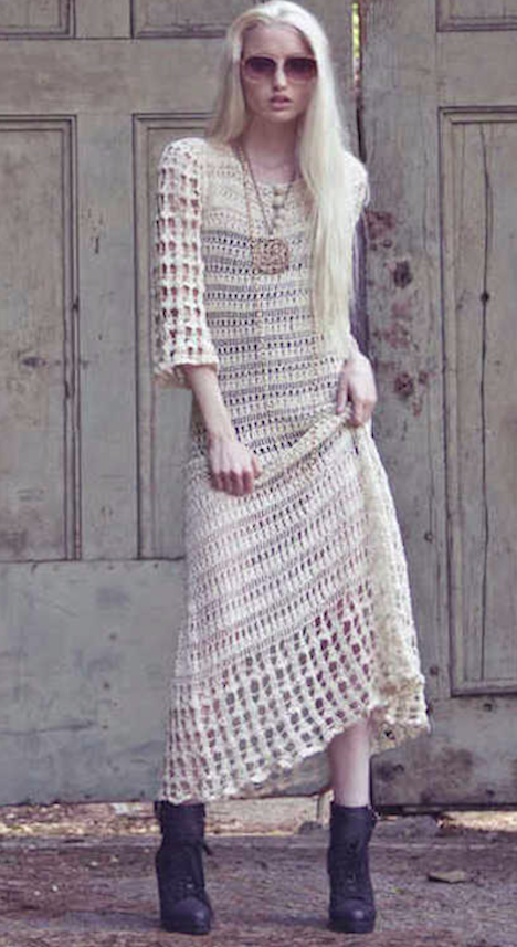 vestido tejido