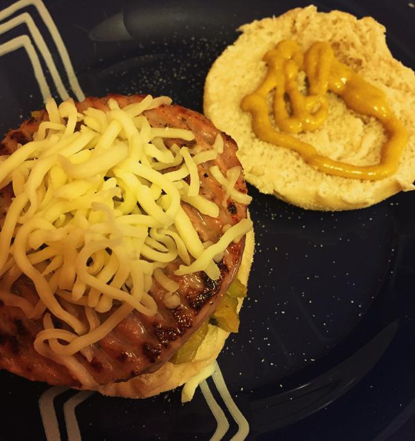 hamburguesa mostaza