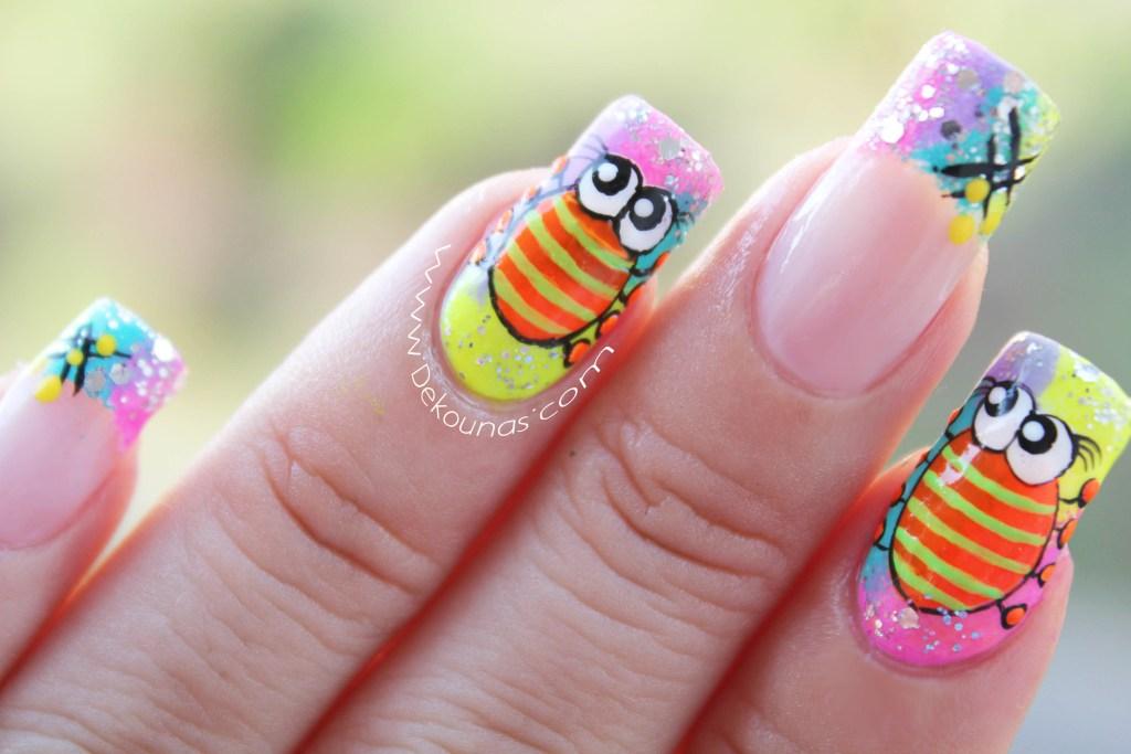 Decoración de uñas araña2-2